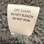 Cherish Faux Leather & Sherpa Drape Vest Black Gray Western XS MJ5306 Photo 4