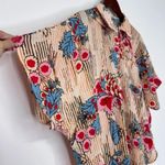 Cupshe Floral & Striped Tropical Oversized Swim Beach Button Front Cover-Up Top Photo 5