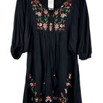 NWT Futurino Black Bohemian Crew Neck Shift Dress Large Photo 0