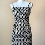 The Limited  | Black Metallic Gold Medallion Cocktail Dress Sz 6 Photo 0