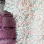 VINTAGE OHI 80S STYLE COTTON CANDY PASTEL NUBBY FUZZY BOAT NECK SWEATER TEE S Pink Photo 6