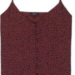 Rails  Women's Size XS Aubrey Rust Spotted V-Neck Tank Top 924-616-150 Photo 2