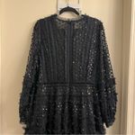 Needle & Thread  Dot Shimmer Ankle Gown Black Size US 16 Photo 9