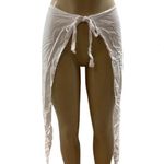 Zuliana Size M/L White 100% Rayon Wrap Tie Pants & Halter Top. Photo 4