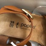 New Balance NEW W/TAG & BOX - BIRKENSTOCK Papillio Soley Ring Buckle Leather Wedges Heels Ginger Brown US Women 8 Photo 4