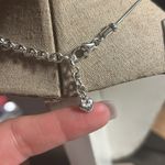 Brighton  Divina Small Cross Necklace Clear Crystal Reversible Retired 18" Photo 3