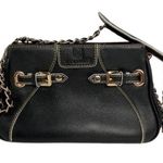 Zardangs Molly Chain Strap Black Leather Clutch Convertible Bag Purse Photo 0