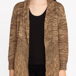 One World  Brown Knit Cardigan with Fringe Photo 0