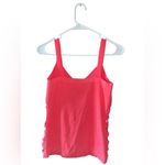 Gaby Eden Coral Tank Top Womens Small Crochet Knitted V Neck Pink Boho Hippie Photo 2