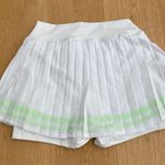New Balance Tennis Skort Tournament Novelty Size M White Green Photo 3