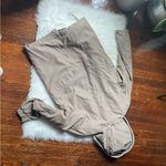 90s Oversized Vintage Tan Cozy Jacket Fleece Lined with removable hood Photo 4