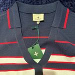 Tuckernuck  Wright Navy White & Red short sleeve v neck Polo Dress size XL NWT Photo 9