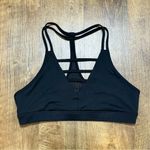 Zyia  Active Grid Sports Bra Black Sz XL Strappy  Mesh Racerback Photo 2