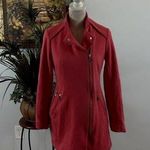 INC International Concepts Women's Coat Small Hot Pink Lined Full Zipper Pocket Photo 0
