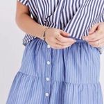 Madewell ‎ Bistro Mini Skirt in Stripe Women’s Size Large  G5088 Photo 0