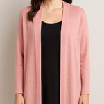 Do Everything In Love  Dusty Pink Knit Cardigan Photo 0