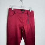 J Brand NWT Alana High Rise Satin Skinny Stretch Pants Ankle Zip Opium Size 30 Photo 9