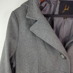 BB Dakota Jack M Gray Wool Hooded Jacket Photo 2