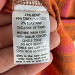 Toad & Co . Hemp Lyocell Orange Pink Striped V-Neck Woven Tank Top Blouse Size M Photo 6