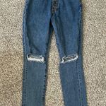 We Wore What  Denim Jeans High Rise Straight Distressed Casual Streetwear Revolve Photo 1