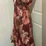 Hutch Anthropologie $240 Senna Floral Flutter Sleeve Tiered Maxi Wrap Dress Photo 5