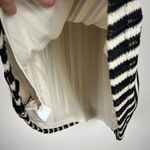 Loft  Top Womens Large Cream‎ Black Stripe Open Knit Boxy Lined Sleeveless L Photo 4