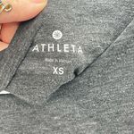 Athleta Womens Long Sleeve Shirt Pullover Cutout Back Stretch Gray Size XS Photo 3