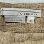 To The Max Linen Blend Suit Set Blazer Pants Career Interview Size 2 Tan Photo 15
