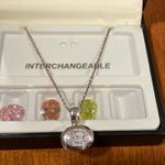 Macy's Macy’s Crystal Interchangeable Crystal 925 Choker Necklace Photo 0