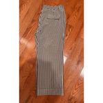 Charles Nolan NY Gingham Plaid Brown Ankle Pants Wide Leg Sz 10 Academia Preppy Photo 8