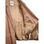 Abercrombie & Fitch Brown Tan Linen Long Sleeve Blazer Suit Coat Jacket Womens S Photo 5