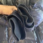 ZARA  Woman‎ Down Puffer Coat Black Faux Fur Trim Hooded Longline Jacket Large Photo 10