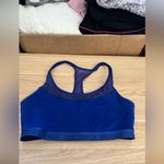 Under Armour  - Crossback Mid Blue Sports Bra Photo 1