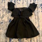 Keepsake The Label Strapless Serenity Ruffled Mini Dress Black Photo 4