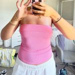 Pink Strapless Tube Top Photo 0