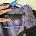 Under Armour  Pullover Womens Small Fleece‎ Golf Snap Placket Sherpa Warm Cozy Photo 3