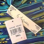 6 Degrees  short shift dress size small blue green lined new with tags Photo 10