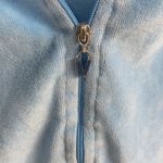 Victoria's Secret Vintage Y2K Victoria’s Secret Baby Blue Velour Hoodie Size L Photo 2