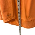 Nike Orange Dri-Fit Quarter Zip Long Sleeve Athletic Top Shirt Womens Size Large Photo 2