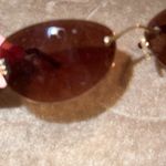 Liz Claiborne New! brown tinted wire frame sunglasses Photo 7