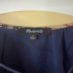 Madewell  Womens Size Small Lily Ruffle Dress Sea Floral Boho Peasant Knee Length Photo 6