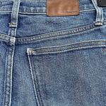 Madewell  SZ 24 Mid-Rise Classic Straight Jeans Whiskered Pocket Medium Wash Blue Photo 4