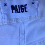 Paige  Distressed Denim Shorts‎ White Photo 6