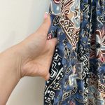 Hilo Hattie Made In Hawaii Midi Button Front Dress Size Large tropical print‎ Blue Photo 4