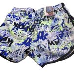 Calvin Klein Running Shorts With Liner Women’s Size S Graffiti Logo Print NWT Photo 0