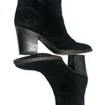 Aquatalia  Farah Black Suede Ankle Boots Size 9.5. Made in Italy. Back zip Photo 4