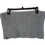 The North Face  Knit Cowl Neck Warmer Gray Infinity Striped Soft Winter Scarf Photo 2