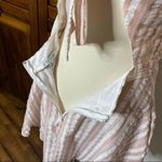 City Vibe  Stripe Bow Fit & Flare Pink Dress Photo 5