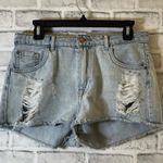 ZARA Women’s  jean shorts light wash distressed size 6 Photo 0
