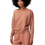 Spiritual Gangster La Vida Off-the-Shoulder Sweatshirt Photo 4